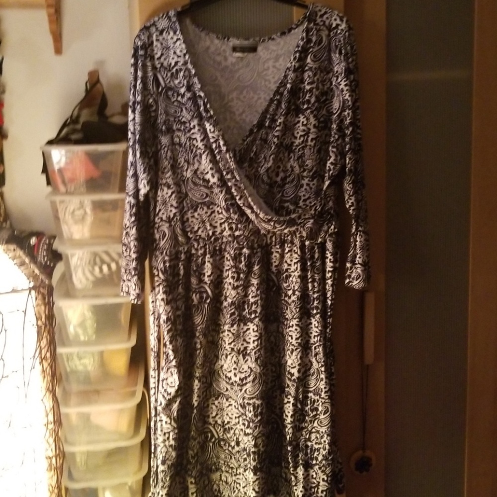 Mock wrap dress